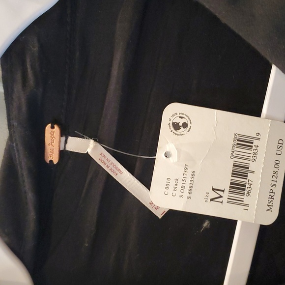 FREE PEOPLE THEA MINI DRESS IN BLACK - Picture 4 of 7